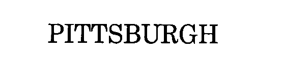 Trademark Logo PITTSBURGH