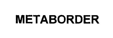 Trademark Logo METABORDER