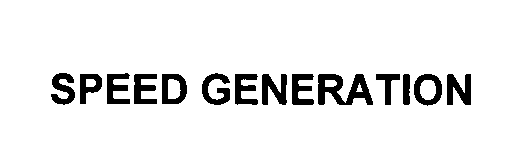 Trademark Logo SPEED GENERATION
