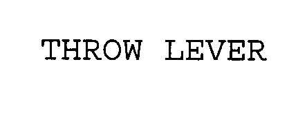 Trademark Logo THROW LEVER