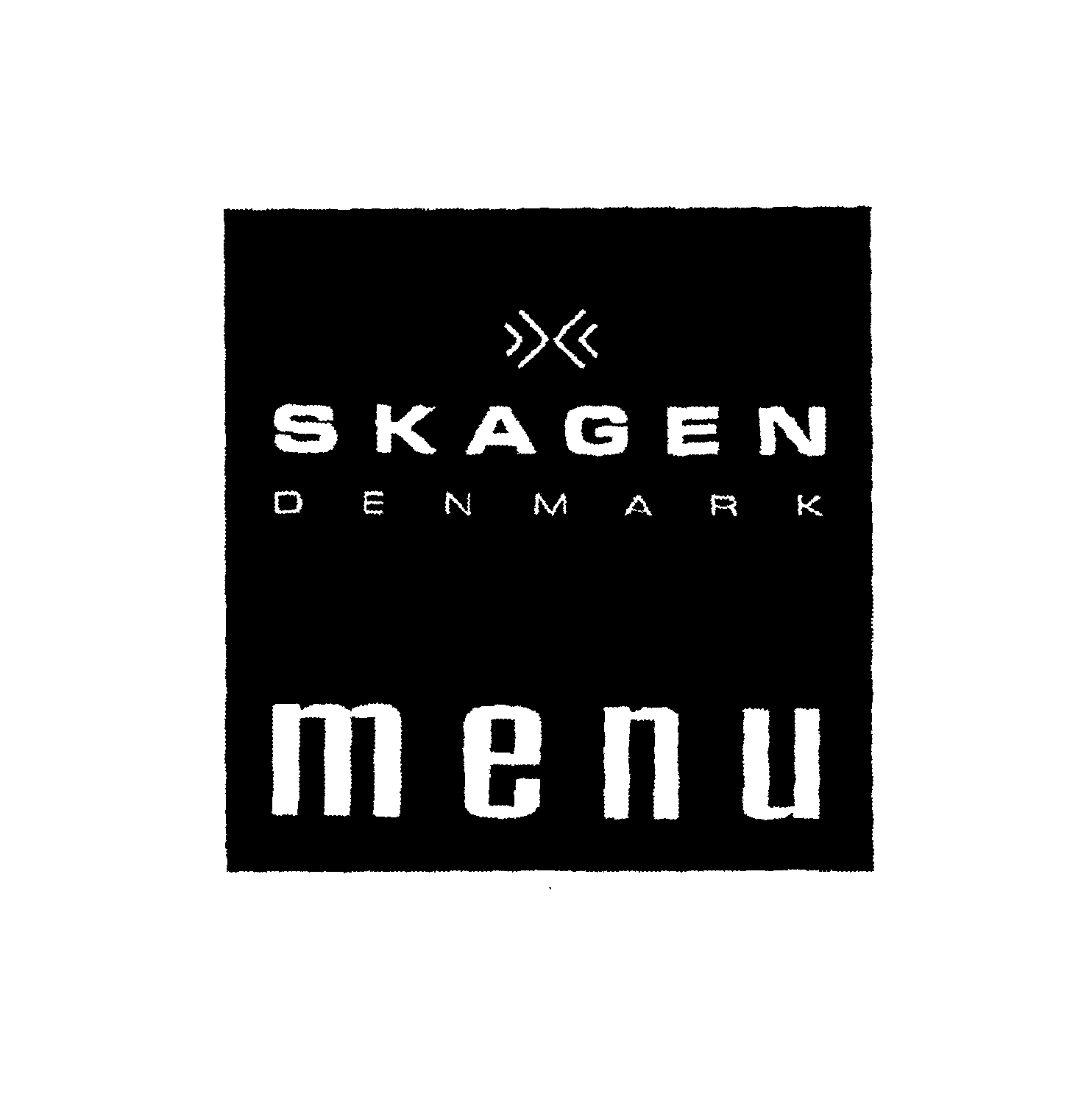 Trademark Logo SKAGEN DENMARK MENU