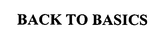 Trademark Logo BACK TO BASICS