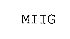 Trademark Logo MIIG