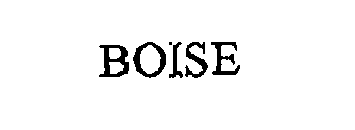 Trademark Logo BOISE