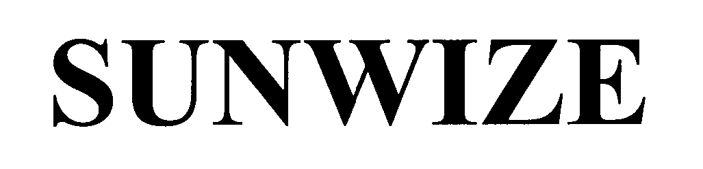 Trademark Logo SUNWIZE