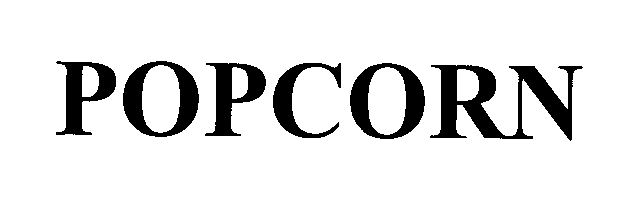 Trademark Logo POPCORN