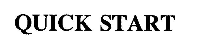 Trademark Logo QUICK START