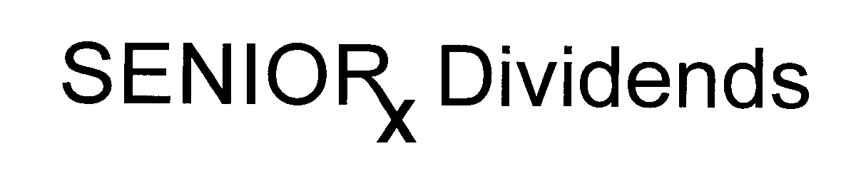 Trademark Logo SENIORX DIVIDENDS