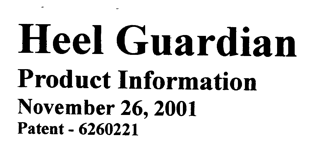 Trademark Logo HEEL GUARDIAN