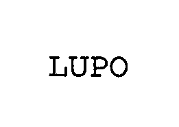 Trademark Logo LUPO