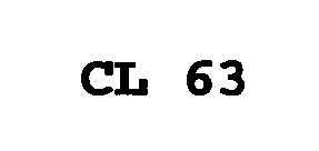 Trademark Logo CL 63