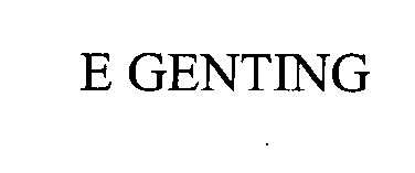 Trademark Logo E GENTING