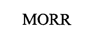 Trademark Logo MORR