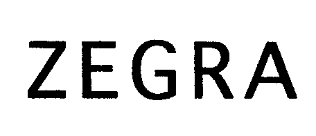 Trademark Logo ZEGRA