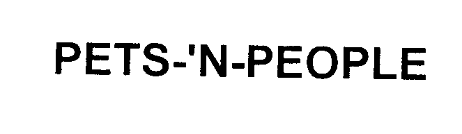 Trademark Logo PETS-'N-PEOPLE