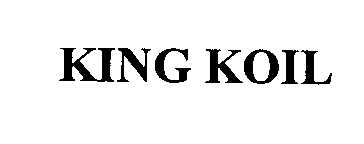 Trademark Logo KING KOIL