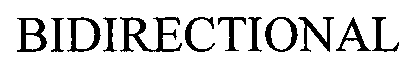 Trademark Logo BIDIRECTIONAL