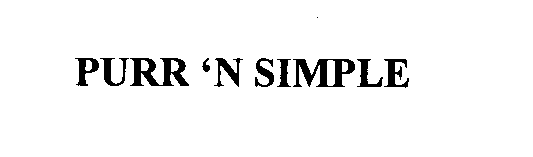Trademark Logo PURR 'N SIMPLE