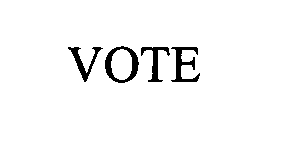 Trademark Logo VOTE
