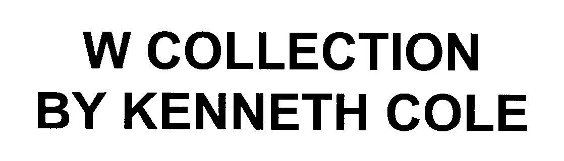 Trademark Logo W COLLECTION BY KENNETH COLE