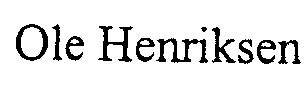 Trademark Logo OLE HENRIKSEN