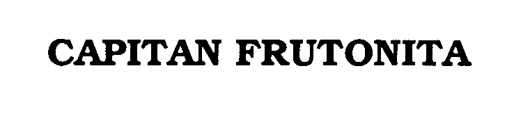 Trademark Logo CAPITAN FRUTONITA