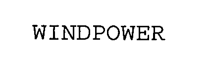 Trademark Logo WINDPOWER