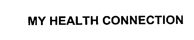 Trademark Logo MY HEALTH CONNECTION