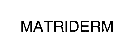 Trademark Logo MATRIDERM