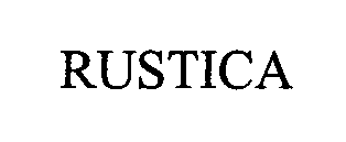 Trademark Logo RUSTICA
