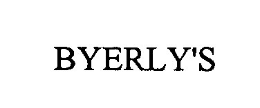 Trademark Logo BYERLY'S