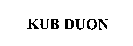 Trademark Logo KUB DUON
