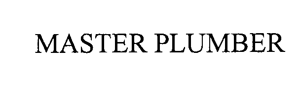 Trademark Logo MASTER PLUMBER