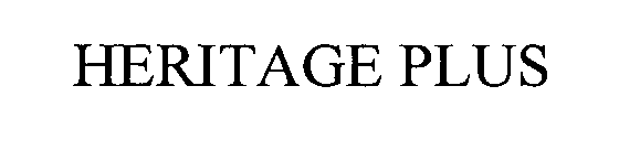 Trademark Logo HERITAGE PLUS