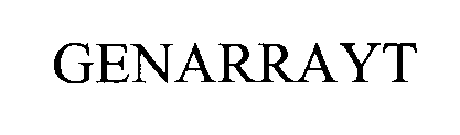 Trademark Logo GENARRAYT