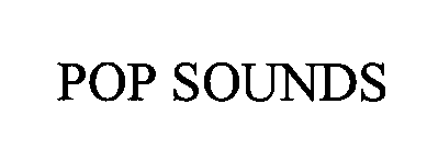 Trademark Logo POP SOUNDS