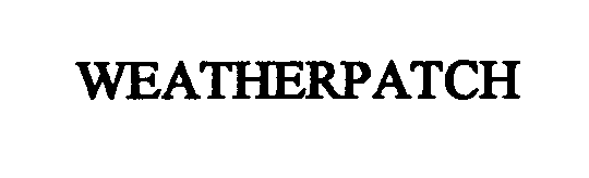 Trademark Logo WEATHERPATCH