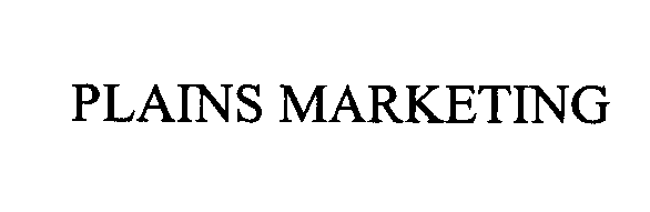 Trademark Logo PLAINS MARKETING, L.P.
