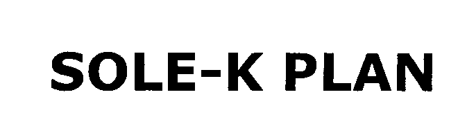 Trademark Logo SOLE-K PLAN