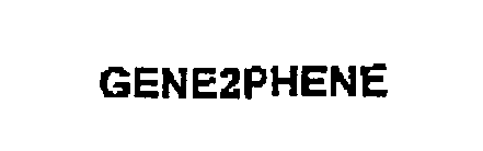 Trademark Logo GENE2PHENE