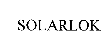 Trademark Logo SOLARLOK