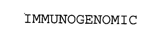 Trademark Logo IMMUNOGENOMIC