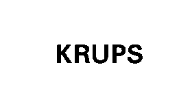 Trademark Logo KRUPS