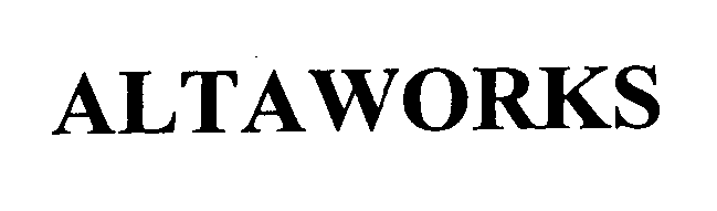 Trademark Logo ALTAWORKS
