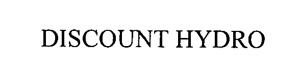 Trademark Logo DISCOUNT HYDRO