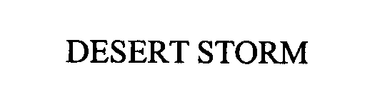 Trademark Logo DESERT STORM