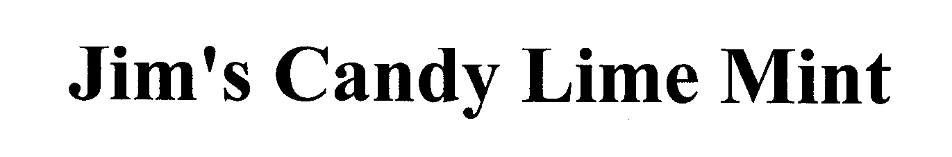 Trademark Logo JIM'S CANDY LIME MINT