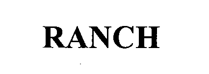 Trademark Logo RANCH