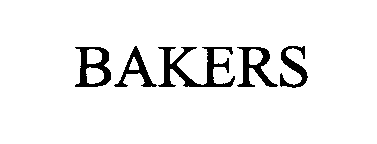 Trademark Logo BAKERS