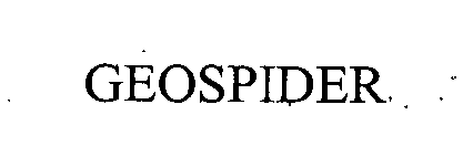 Trademark Logo GEOSPIDER